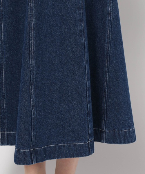 mysty woman（ミスティウーマン）の「サイドレースUPデニムジャンスカ2　904121（ジャンパースカート・レディース・ブルー系その他/ブラック系その他・FREE）」の15枚目の写真