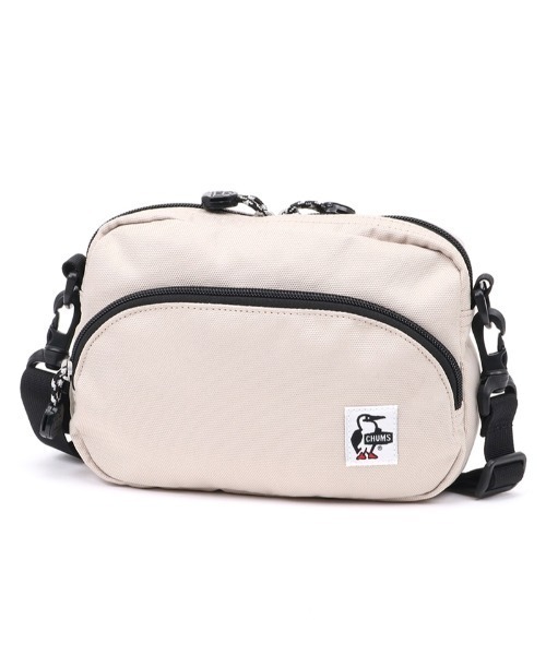 CHUMS（チャムス）の「CHUMS/チャムス ウエストバッグ SHOULDER POUCH リサイクルショルダーポーチ CH60-3539（ボディバッグ/ウエストポーチ・メンズ・ブラック/ホワイト/ブラウン/ネイビー/グレイッシュベージュ/カラフル/ホワイト系その他/ブラック×ホワイト・FREE）」の6枚目の写真