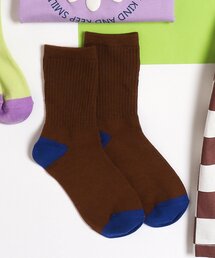 apres les cours | バイカラー・お花カラフルソックス(ソックス/靴下)