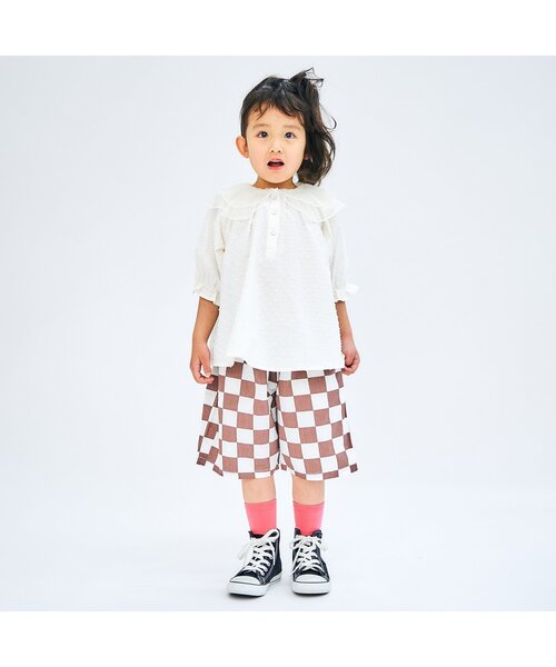 apres les cours（アプレレクール）の「バイカラー・お花カラフルソックス（ソックス/靴下・キッズ・イエロー/ピンク/グリーン/ブラウン・12/18/15 /21）」の5枚目の写真