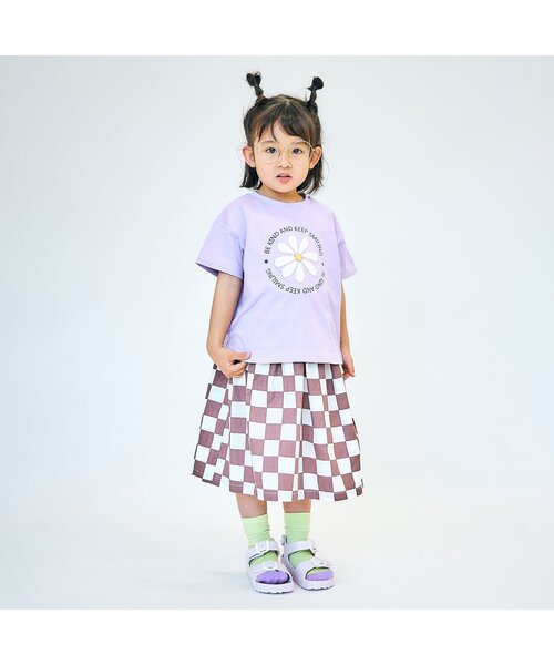 apres les cours（アプレレクール）の「バイカラー・お花カラフルソックス（ソックス/靴下・キッズ・イエロー/ピンク/グリーン/ブラウン・12/18/15 /21）」の6枚目の写真