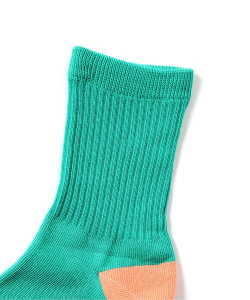 apres les cours（アプレレクール）の「バイカラー・お花カラフルソックス（ソックス/靴下・キッズ・イエロー/ピンク/グリーン/ブラウン・12/18/15 /21）」の19枚目の写真