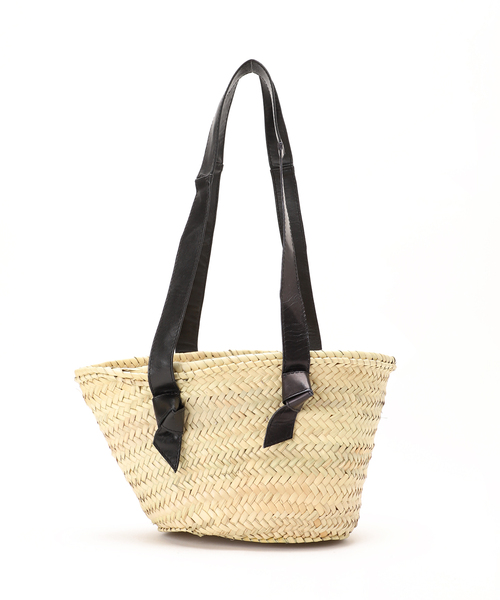 KECH LeS ESSENTIELS（ケッシュルエッセンシャル）の「【KECH LeS ESSENTIELS】RIBBON HANDLE SMALL BASKET（かごバッグ・レディース・ベージュ・FREE）」の7枚目の写真