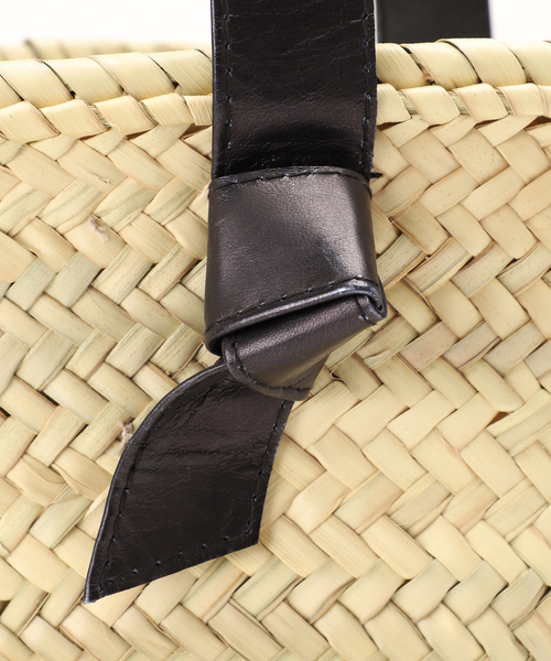 KECH LeS ESSENTIELS（ケッシュルエッセンシャル）の「【KECH LeS ESSENTIELS】RIBBON HANDLE SMALL BASKET（かごバッグ・レディース・ベージュ・FREE）」の12枚目の写真