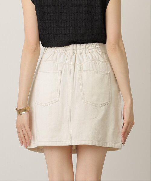 RAY CASSIN（レイカズン）の「デニムミニスカート（デニムスカート・レディース・イエロー×グリーン/オレンジ/キナリ/インディゴブルー/オフホワイト・FREE）」の10枚目の写真