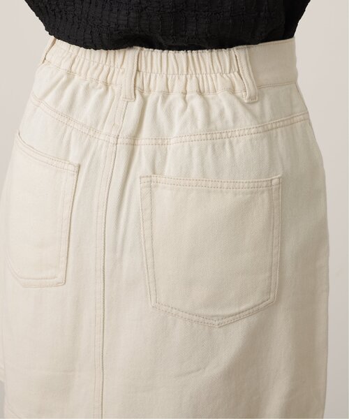 RAY CASSIN（レイカズン）の「デニムミニスカート（デニムスカート・レディース・イエロー×グリーン/オレンジ/キナリ/インディゴブルー/オフホワイト・FREE）」の15枚目の写真