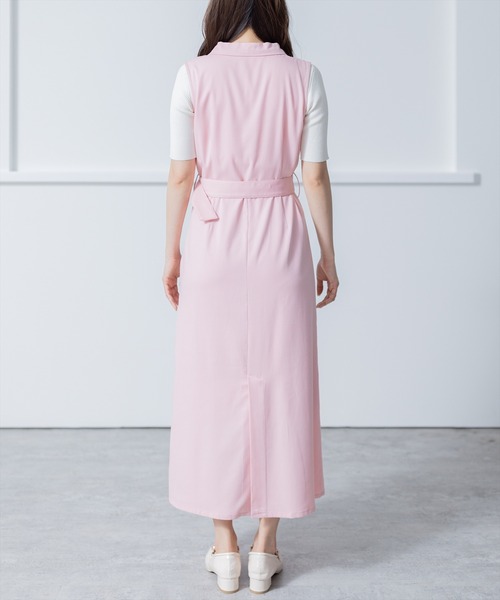clear（クリア）の「トレンチノースリーブワンピース[骨格ストレート]（ワンピース・レディース・ベージュ/ネイビー/ピンク・F）」の20枚目の写真
