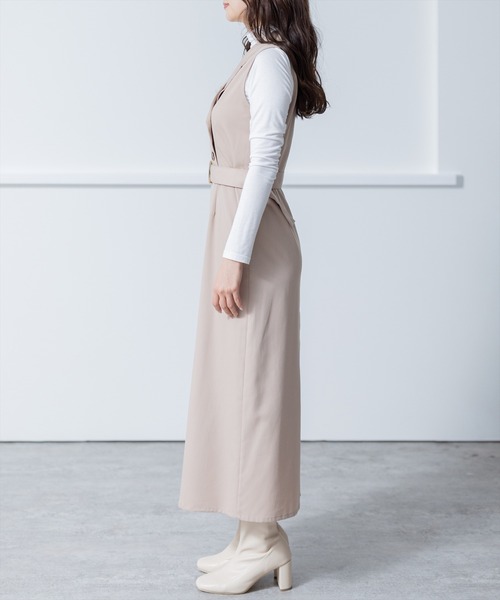 clear（クリア）の「トレンチノースリーブワンピース[骨格ストレート]（ワンピース・レディース・ベージュ/ネイビー/ピンク・F）」の13枚目の写真