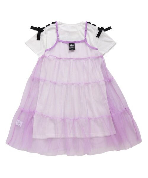 algy（アルジー）の「シアーキャミワンピ&Tワンピセット（ワンピース・キッズ・サックスブルー/オフホワイト/ブラック・XX-SMALL/X-SMALL/SMALL/MEDIUM）」の12枚目の写真