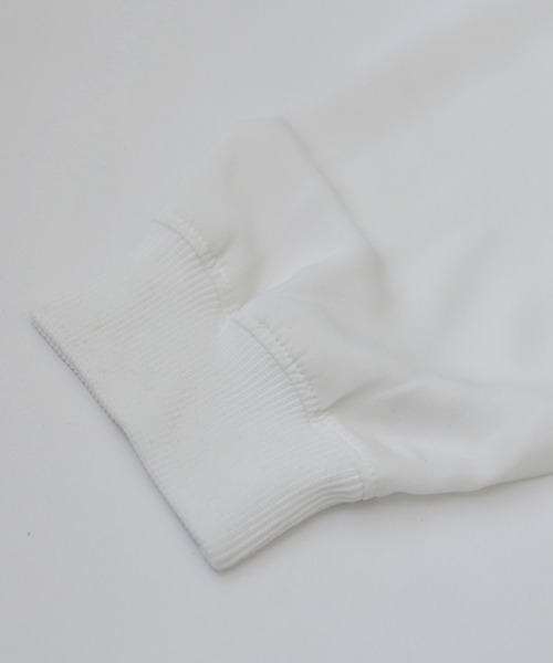 antiqua（アンティカ）の「リブ切り替えシアートップス（Tシャツ/カットソー・レディース・ブラック/ホワイト/グレイッシュベージュ/カーキ/ブルー・FREE）」の22枚目の写真