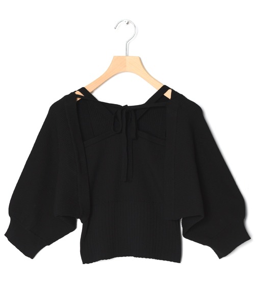 w closet（ダブルクローゼット）の「【SETアイテム】ボレロカーディガン&ニットキャミソール（カーディガン/ボレロ・レディース・ブラック/オフホワイト/ピンク/サックスブルー/オレンジ・FREE）」の15枚目の写真