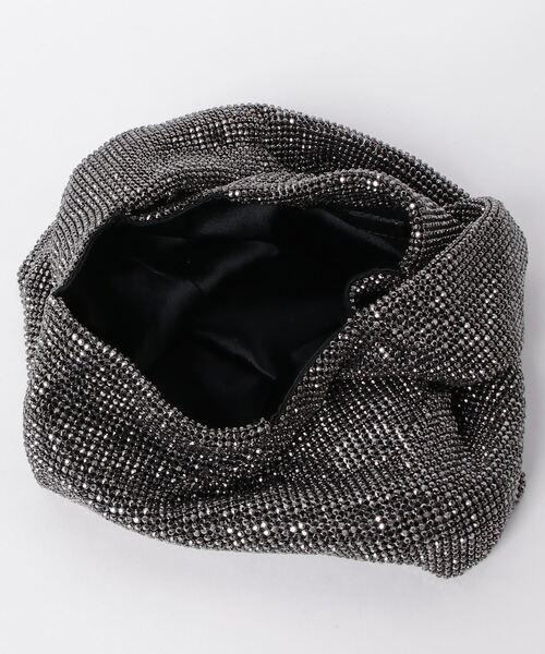 KARA（カラ）の「MINI CRYSTAL MESH ARMPIT BAG（ハンドバッグ・レディース・ブラック/エメラルド・FREE）」の3枚目の写真