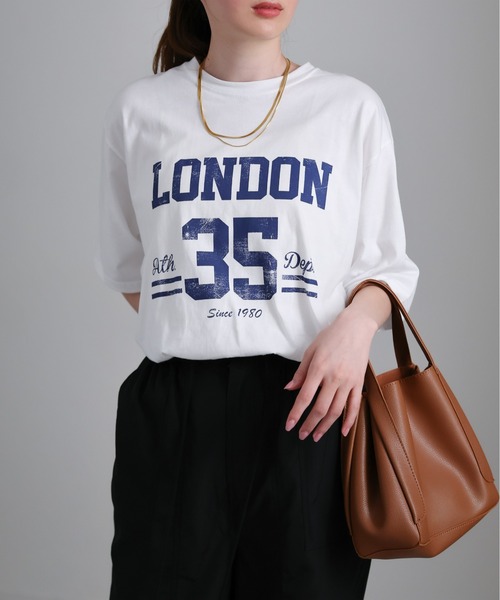 セール】LONDONカレッジロゴTシャツ（Tシャツ/カットソー