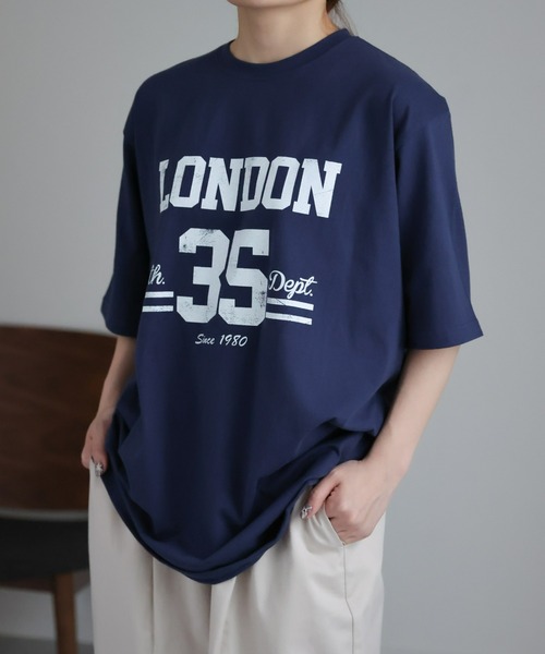 セール】LONDONカレッジロゴTシャツ（Tシャツ/カットソー