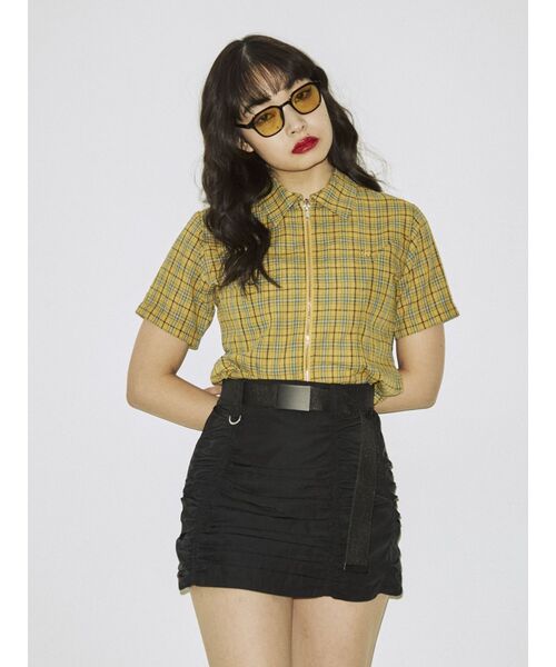 jouetie（ジュエティ）の「ミリタリーパッカリングミニスカート（スカート・レディース・ブラック/レッド/カーキ・MEDIUM）」の12枚目の写真