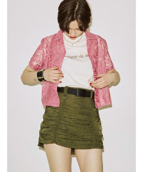 jouetie（ジュエティ）の「ミリタリーパッカリングミニスカート（スカート・レディース・ブラック/レッド/カーキ・MEDIUM）」の16枚目の写真