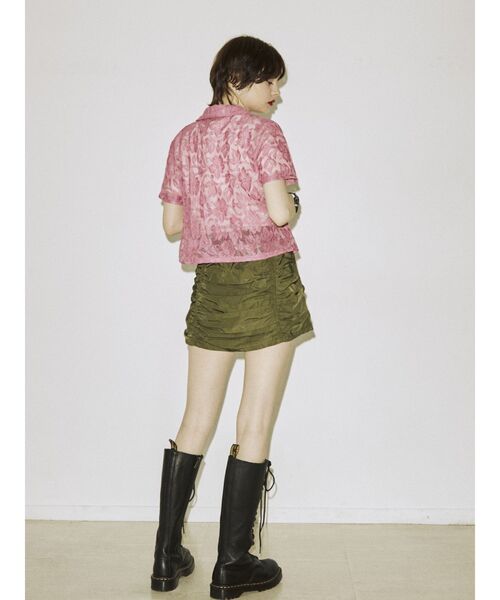 jouetie（ジュエティ）の「ミリタリーパッカリングミニスカート（スカート・レディース・ブラック/レッド/カーキ・MEDIUM）」の9枚目の写真