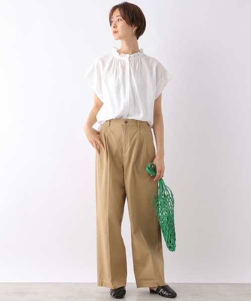 LEPSIM（レプシィム）の「チビフリルフレンチブラウス 182929（シャツ