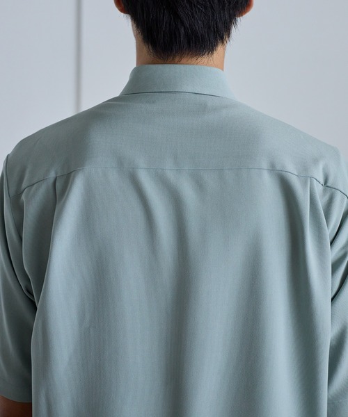 UNITED TOKYO（ユナイテッドトウキョウ）の「SMALL MESH レギュラーシャツ (半袖)（シャツ/ブラウス・メンズ・ミント/グレー/オフホワイト/ストライプ・3/2/1）」の14枚目の写真