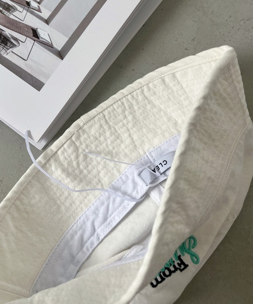 CLEA（クレア）の「刺繍カラーバケットハット（ハット・レディース・ライトピンク/ブラック/ベージュ/ピンク/ホワイト・FREE）」の10枚目の写真