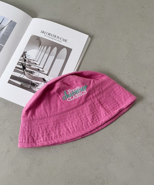 CLEA（クレア）の「刺繍カラーバケットハット（ハット・レディース・ライトピンク/ブラック/ベージュ/ピンク/ホワイト・FREE）」の17枚目の写真