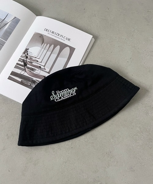 CLEA（クレア）の「刺繍カラーバケットハット（ハット・レディース・ライトピンク/ブラック/ベージュ/ピンク/ホワイト・FREE）」の22枚目の写真