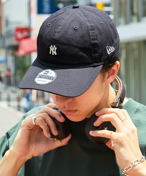 MLB（メジャーリーグベースボール）の「NEW ERA/ニューエラ 別注 9TWENTY MINI LOGO MLB ミニロゴキャップ（キャップ・メンズ・ネイビー/ベージュ/ブラック系/ブラック・FREE）」の10枚目の写真