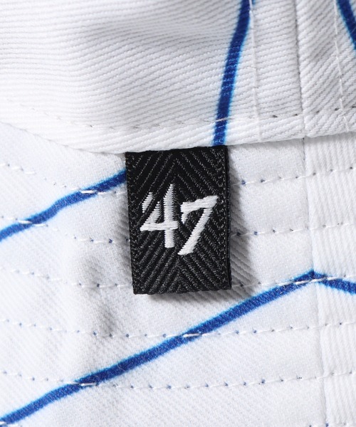 '47(フォーティーセブン)の「47BRAND/フォーティーセブンブランド Athletics Pinstriped '47 Bucket MLB バケットハット チームロゴ 刺繍 ベースボール(ハット・メンズ・ブルー/グリーン/ネイビー・FREE)」の11枚目の写真