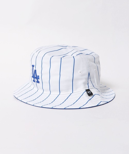 '47(フォーティーセブン)の「47BRAND/フォーティーセブンブランド Athletics Pinstriped '47 Bucket MLB バケットハット チームロゴ 刺繍 ベースボール(ハット・メンズ・ブルー/グリーン/ネイビー・FREE)」の22枚目の写真