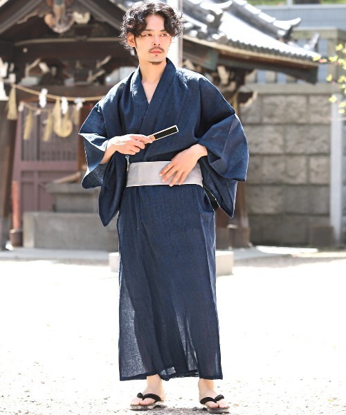 セール】雅 浴衣 4点セット 帯 下駄 扇子 メンズ浴衣（浴衣