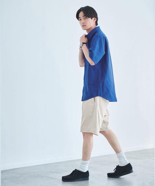 green label relaxing（グリーンレーベルリラクシング）の「ボイルリネン ジャストルーズ レギュラーカラー シャツ（シャツ/ブラウス・メンズ・オレンジ系その他/ライトグレー/ロイヤルブルー・XL/M/S/L）」の4枚目の写真