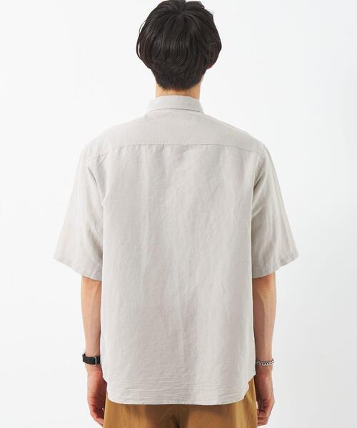 green label relaxing（グリーンレーベルリラクシング）の「ボイルリネン ジャストルーズ レギュラーカラー シャツ（シャツ/ブラウス・メンズ・オレンジ系その他/ライトグレー/ロイヤルブルー・XL/M/S/L）」の9枚目の写真