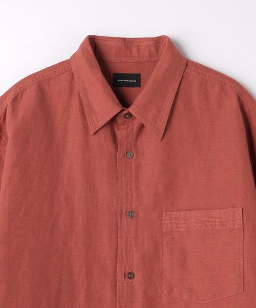 green label relaxing（グリーンレーベルリラクシング）の「ボイルリネン ジャストルーズ レギュラーカラー シャツ（シャツ/ブラウス・メンズ・オレンジ系その他/ライトグレー/ロイヤルブルー・XL/M/S/L）」の13枚目の写真