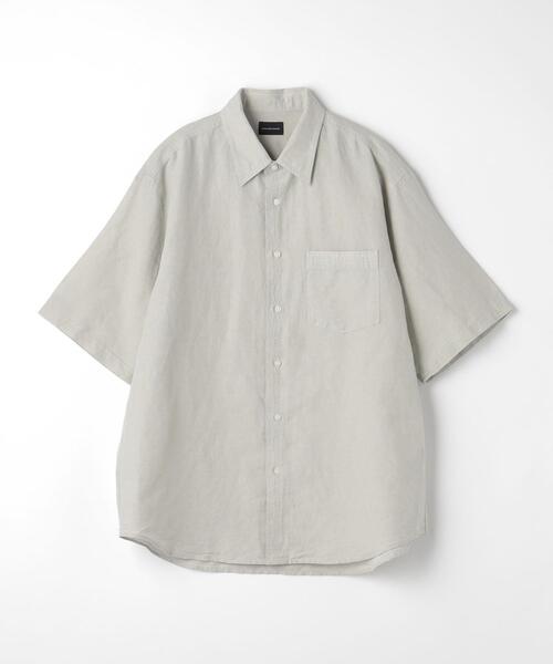 green label relaxing（グリーンレーベルリラクシング）の「ボイルリネン ジャストルーズ レギュラーカラー シャツ（シャツ/ブラウス・メンズ・オレンジ系その他/ライトグレー/ロイヤルブルー・XL/M/S/L）」の18枚目の写真