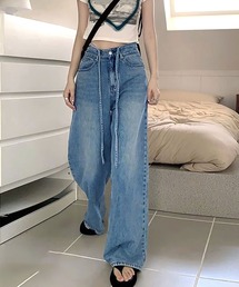 ウォッシュドデニムパンツ