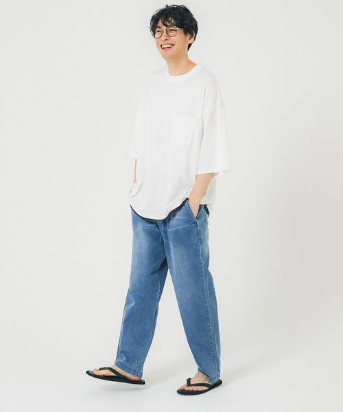 coca（coca）（コカ）の「メンズレイヤード風Tシャツ（Tシャツ/カットソー・メンズ・ブラック/ホワイト/ネイビー・M/L/XL）」の4枚目の写真