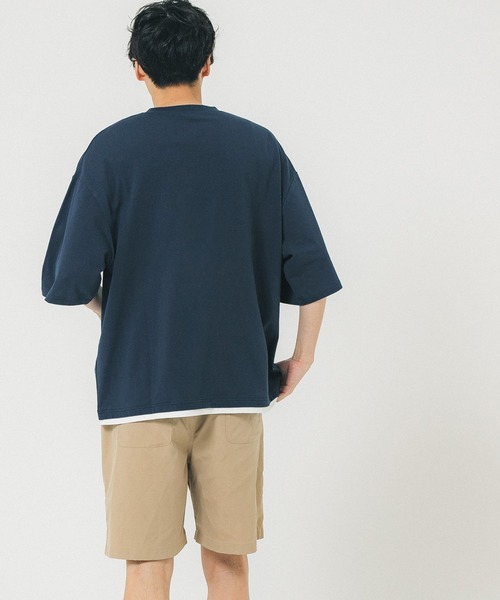 coca（coca）（コカ）の「メンズレイヤード風Tシャツ（Tシャツ/カットソー・メンズ・ブラック/ホワイト/ネイビー・M/L/XL）」の7枚目の写真
