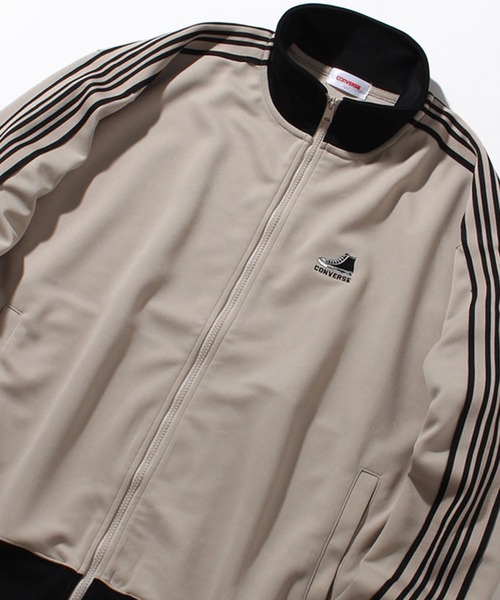 CONVERSE(コンバース)の「【CONVERSE/コンバース】ワンポイントシューズ刺繍 ダブルフェイス サイドライン トラックジャケット(ジャージ・メンズ・オフホワイト/ブラック/グレイッシュベージュ/ブルー系/ネイビー・M/L/LL)」の16枚目の写真