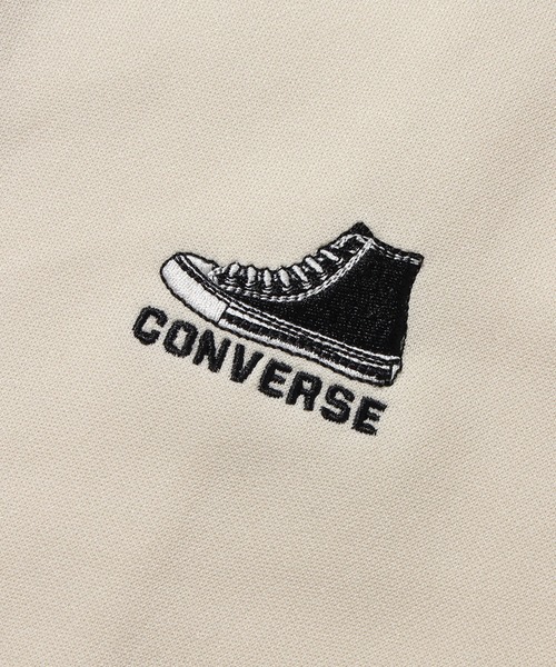 CONVERSE(コンバース)の「【CONVERSE/コンバース】ワンポイントシューズ刺繍 ダブルフェイス サイドライン トラックジャケット(ジャージ・メンズ・オフホワイト/ブラック/グレイッシュベージュ/ブルー系/ネイビー・M/L/LL)」の8枚目の写真