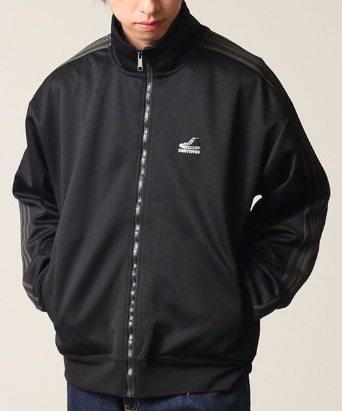 CONVERSE(コンバース)の「【CONVERSE/コンバース】ワンポイントシューズ刺繍 ダブルフェイス サイドライン トラックジャケット(ジャージ・メンズ・オフホワイト/ブラック/グレイッシュベージュ/ブルー系/ネイビー・M/L/LL)」の22枚目の写真