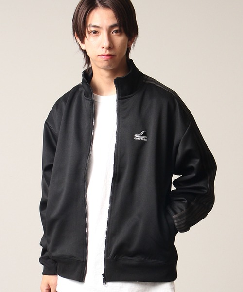 CONVERSE(コンバース)の「【CONVERSE/コンバース】ワンポイントシューズ刺繍 ダブルフェイス サイドライン トラックジャケット(ジャージ・メンズ・オフホワイト/ブラック/グレイッシュベージュ/ブルー系/ネイビー・M/L/LL)」の21枚目の写真