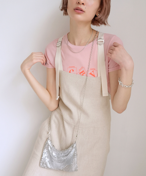 SLOBE citron.(スローブシトロン)の「SLOBE citron. バックルサロペット(サロペット/オーバーオール・レディース・ブラック/アイボリー・FREE)」の15枚目の写真