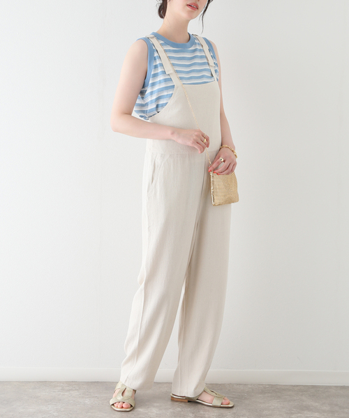 SLOBE citron.(スローブシトロン)の「SLOBE citron. バックルサロペット(サロペット/オーバーオール・レディース・ブラック/アイボリー・FREE)」の22枚目の写真