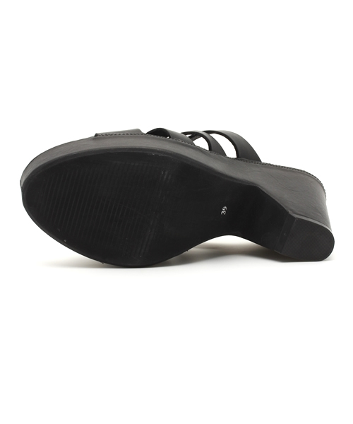 ROSE BUD（ローズバッド）の「(ROSE BUD)レザーサボサンダル（サンダル・レディース・ブラック/ベージュ系その他・36/37/35/38/39）」の6枚目の写真