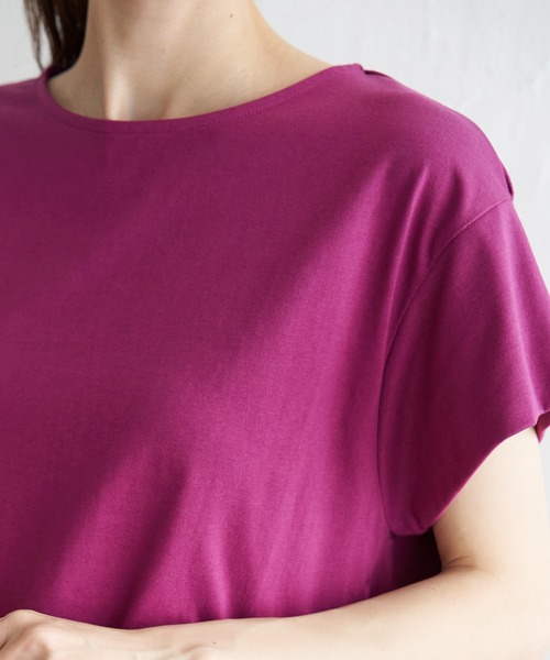ikka(イッカ)の「Aライン裾切り替えカットソー(Tシャツ/カットソー・レディース・ベージュ/ブラック/パープル系その他/ブルー系その他・S/L/M)」の18枚目の写真