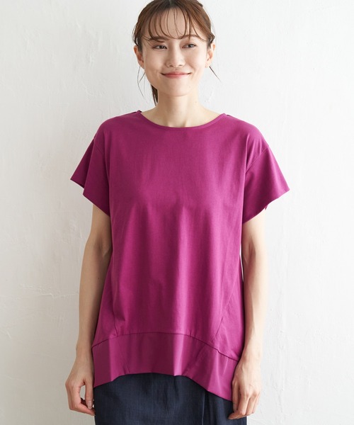 ikka(イッカ)の「Aライン裾切り替えカットソー(Tシャツ/カットソー・レディース・ベージュ/ブラック/パープル系その他/ブルー系その他・S/L/M)」の13枚目の写真