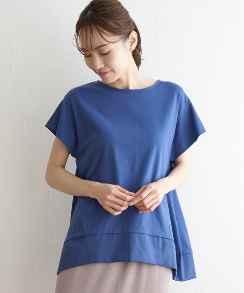 ikka(イッカ)の「Aライン裾切り替えカットソー(Tシャツ/カットソー・レディース・ベージュ/ブラック/パープル系その他/ブルー系その他・S/L/M)」の20枚目の写真