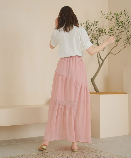 moulis'(ムーリス)の「2WAYシンプルボウタイブラウス(シャツ/ブラウス・レディース・ベージュ/ホワイト/ベビーピンク・MEDIUM/LARGE)」の6枚目の写真