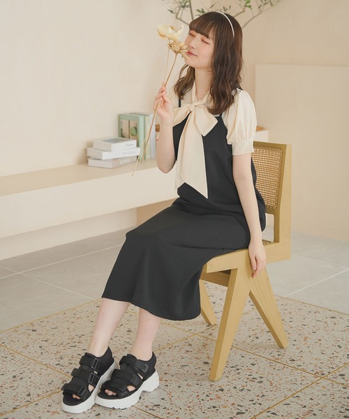 moulis'(ムーリス)の「2WAYシンプルボウタイブラウス(シャツ/ブラウス・レディース・ベージュ/ホワイト/ベビーピンク・MEDIUM/LARGE)」の19枚目の写真