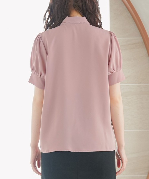 moulis'(ムーリス)の「2WAYシンプルボウタイブラウス(シャツ/ブラウス・レディース・ベージュ/ホワイト/ベビーピンク・MEDIUM/LARGE)」の14枚目の写真